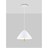 Nova Luce Bela kovinska LED viseča svetilka s kovinskim senčilom ø 40 cm Oros – | Shoptok.si