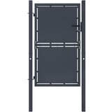 vidaXL Vrtna vrata iz jekla 100x125 cm antracitna | Shoptok.si