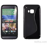  Gumijasti / gel etui S-Line za HTC One M9 - črni Cene