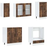  8-dijelni set kuhinjskih ormarića Kalmar konstruiranog drva | shoptok.hr