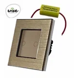 wifi pametni prekidač slw - nije potrebna "nula" žica - 2 tastera - aluminijumski panel
