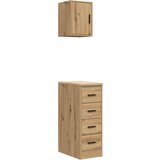vidaXL Garažne omare 2 kosa artisan hrast inženirski les | Shoptok.si