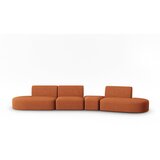 Milo Casa Sofa od šenila boja terakote s desnim kutom 428 cm Paolo – Cijene