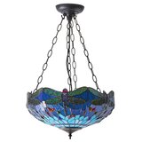  Endon 64075 - Luster na lancu Tiffany DRAGONFLY 3xE27/60W/230V prečnik 41 cm | Eponuda.com