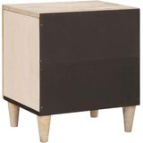 vidaXL Noćni ormarić 2 pcs Bež 40 x 33 x 46 cm masivno drvo manga | shoptok.hr