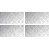  Stepenica Pravokutni 4 pcs Srebrno 40 x 20 cm Aluminij | shoptok.hr