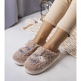 Gemre Beige Soft Slippers Why Bear Cijene