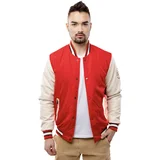 Glano Men's Baseball Jacket - Red