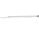  Ročno senčilo s LED-ji Bela 4,5 × 3,5 m Aluminij, (5000205981) | Shoptok.si