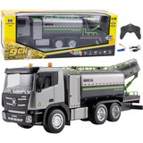 Kamion na daljinsko upravljanje sa spremnikom za vodu Huina 1:18 - sivi | shoptok.hr