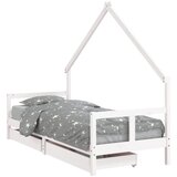  The Living Store Otroški posteljni okvir s predali bel 80x200 cm trdna borovina - Otroški Posteljni Okvir, (21445502) | Shoptok.si