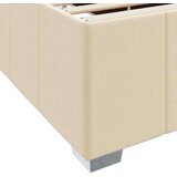  Konstrukcija postelje z vzmetnico krema 120 x 200 cm blago, (5000123826) | Shoptok.si