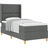  Krevet s opruga kutije Tamno siva 90 x 200 cm tkanina | shoptok.hr