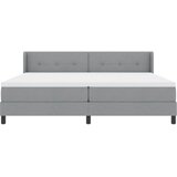  Krevet s opruga kutije Svijetlo siva 200 x 200 cm tkanina | shoptok.hr