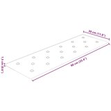  Zidna uzglavlja 12 pcs Smeđa 90 x 30 cm Lažna koža | shoptok.hr
