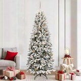 vidaXL Umestno božično drevo med 300 LED Bela 78 x 78 x 210 cm | Shoptok.si