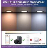 DUSKTEC 4x 122mm RGBW LED vgradna svetilka 10 W | Shoptok.si