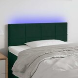 LED uzglavlje tamnozeleno 90x5x78/88 cm baršunasto | shoptok.hr