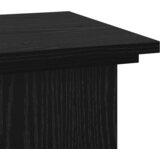 vidaXL Stojalo za rastline Črn hrast 33x33x100 cm Tehnološko obdelan les | Shoptok.si
