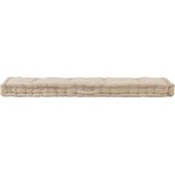  Paletni podni jastuk pamučni 120 x 40 x 7 cm bež | shoptok.hr