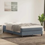 vidaXL Box Spring krevet bez madracem tamno sivi 120x220 cm baršun | shoptok.hr