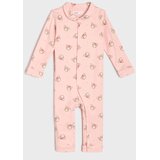 Sinsay Pamučni kombinezon za bebe s ovratnikom i motivom medvjedića | shoptok.hr