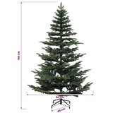 Umjetno božićno drvce s nogom 150 cm 150 LED lampica - Zelena 150 cm s LED svjetlima | shoptok.hr