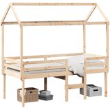  Visoki krevet s krovom 90 x 200 cm od masivne borovine | Eponuda.com