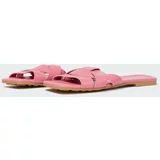 Defacto Women Flat Sole Single Band Faux Leather Slippers