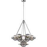 Quintiesse QN-HARPER7 - Luster na stalku HARPER 7xE14/60W/230V sjajni hrom/dimljeno staklo Cene