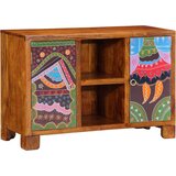 vidaXL Bivak Multicolor 90x35x60 Masivni les Akacija | Shoptok.si