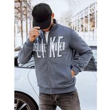 DStreet Dark gray BX5409 men's zipped sweatshirt Cene