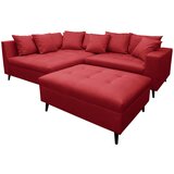 MID.YOU KOTNA SEDEŽNA GARNITURA, mikrovlakna rdeča | Shoptok.si