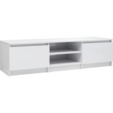 Furnova TV omarica visok sijaj bela 140x40x35,5 cm iverna plošča, (21924718) | Shoptok.si
