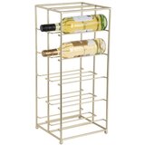 PT LIVING Kovinsko držalo za vino v zlati barvi število steklenic 10 25x57x22,5 cm Dual Floor – | Shoptok.si
