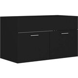 vidaXL Ormarić za umivaonik crni 80 x 38,5 x 46 cm od iverice | shoptok.hr