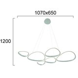  LED luster na sajli HELIX LED/61W/230V srebrna | Eponuda.com