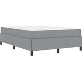 vidaXL krevet s opruga kutije svijetlo siva, crna 140 x 190 cm | shoptok.hr