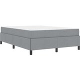 vidaXL Postelja z vzmetnico Svetlo siva, Črna 140 x 190 cm | Shoptok.si
