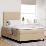 Box Spring Krevet s Madracem Svijetlo Zelena Siva Mali Dupli Baršunasta Tkanina | shoptok.hr