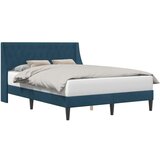  Okvir za krevet s uzglavljem Plava 120 x 190 cm Baršun - Plava 120 x 190 cm | shoptok.hr