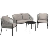 Modern Living Vrtni Set Reini, Siva ,bež, 4-Delno | Shoptok.si