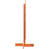 vidaXL Lesena dekorativna novoletna jelka rjava 100 cm trdna borovina | Shoptok.si