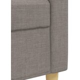  3-dijelni set sofa s tabureom i jastucima smeđesivi tkanina | shoptok.hr