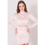 Fashion Hunters BSL Pink Velor Top | shoptok.hr
