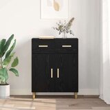 vidaXL Kreveta Crni hrast 34 x 69.5 x 89 cm Konstruirano drvo | shoptok.hr