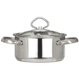 Kozica s pokrovom Madeira 14cm / 1L / indukcija / inox, steklo, (5000198707)