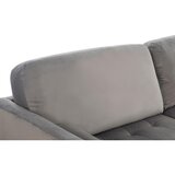 P & B 3-sedežna Zofa Janina Sivi Velvet 211x88 Cm | Shoptok.si
