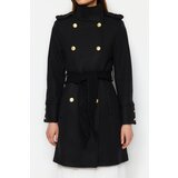 Trendyol Coat - Black - Double-breasted | shoptok.hr