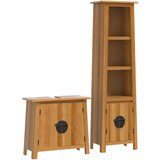 Maison Chic Kopalniška garnitura - Kopalniški sestavi 2-delna trdna borovina, (21787811) | Shoptok.si